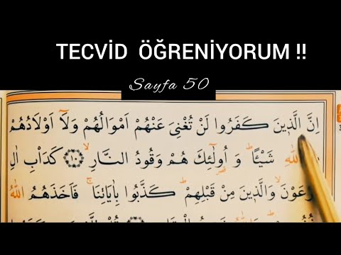 Kur'an-ı Kerim yeni öğrenenler / Sayfa50