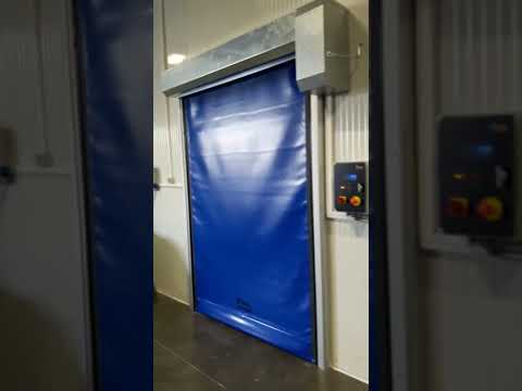 High-speed self repairing zipper PVC door designed