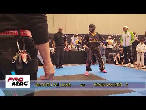 ProMac Memphis Open 2024 black belt men's fighting grand champion Mathieu Williams vs Kevin Walker