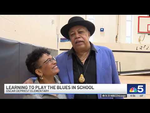 Chicago blues LEGEND Billy Branch mentors 7th grade band members