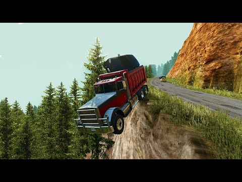 Truck Accidents Dangerous Crashes || BeamNG Drive