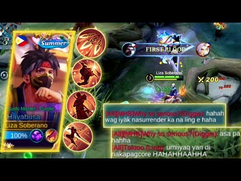 HAYABUSA PERFECT SHADOW - PROPER WAY TO USE HAYABUSA JUNGLER IN MYTHIC TIER!! - MLBB