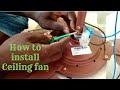 How to install Crompton ceiling fan | Crompton ceiling fan unboxing | Wire connection | Professional