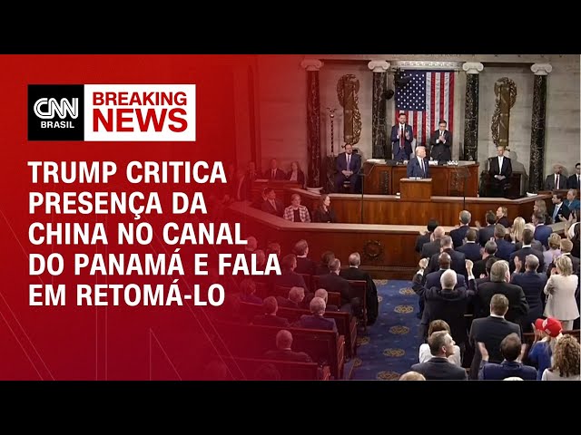 Trump critica presença da China no Canal do Panamá e fala em retomá-lo