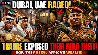 DUBAI,UAE  RAGED AS CAPTAIN IBRAHIM TRAORE EXPOSED HOW THEY STEAL GOLD FROM AFRICA -WEST IN SHOCK