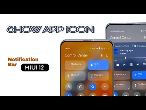 MIUI 12🔥Show app icon on Notification bar|Notification Panel|Status bar|Home screen