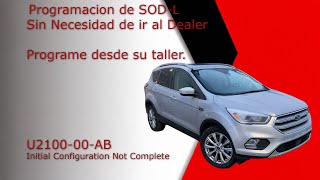 2018 Ford Escape SOD-LProgramming u2100-00-AB