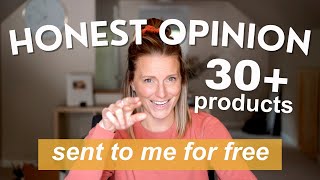 MY HONEST OPINION ON 30+ PRODUCTS I WAS SENT FOR FREE