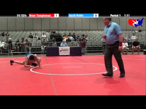 Drew Templeman vs. Jacob Rubio at 2013 Junior Nationals - FILA - FS