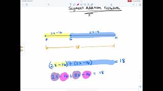 Segment Addition Postulate