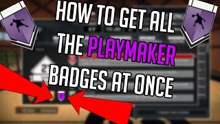 NBA 2K17 | HOW TO GET EVERY BADGE FOR A PLAYMAKER AT ONCE!!! (EASY)