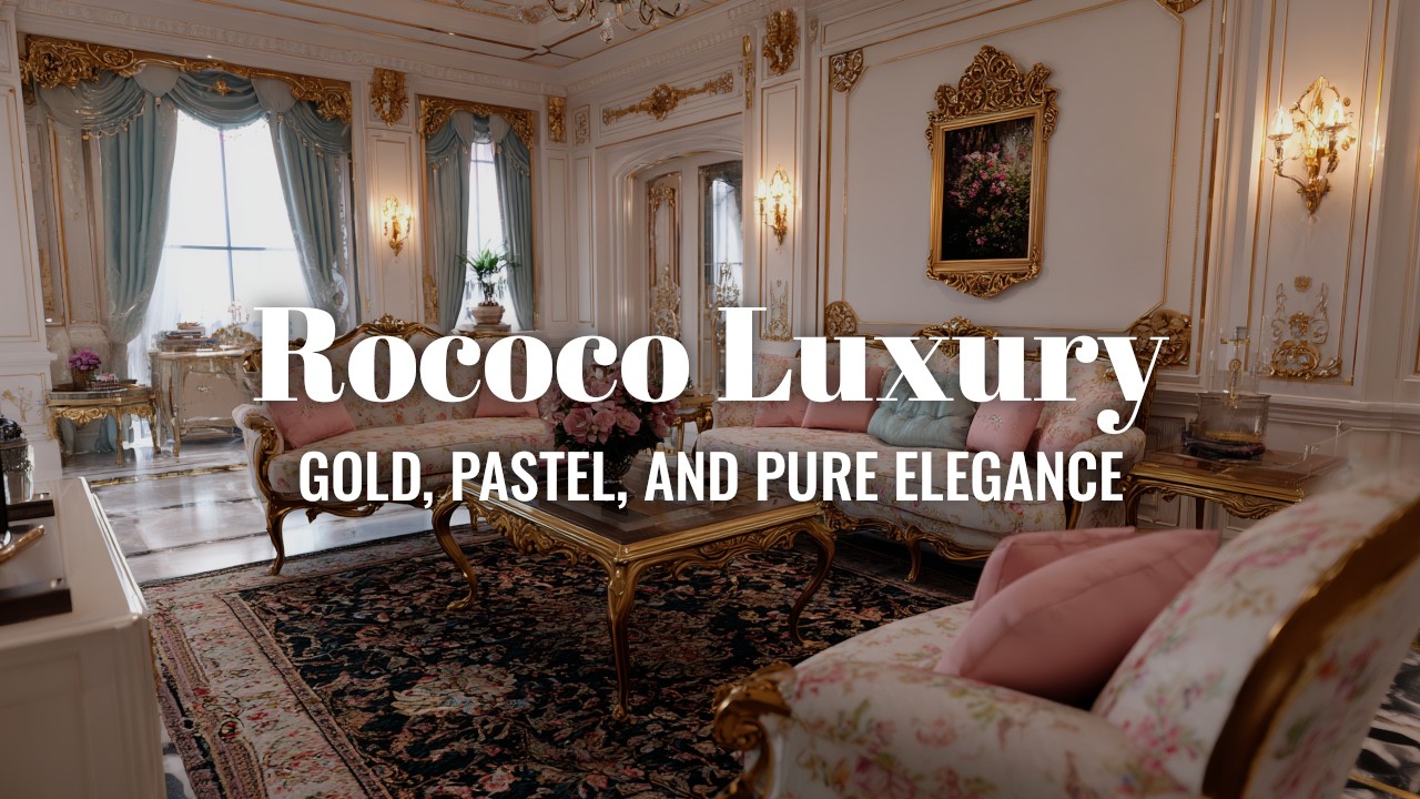 French Rococo Romance & Luxury: Designing with Gold, Pastels & Curves