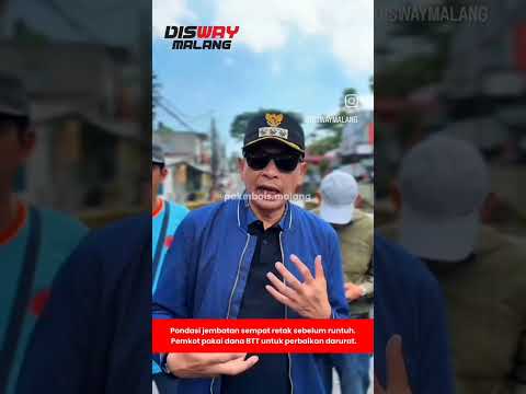 Jembatan Sonokembang, Kota Malang yang Ambrol Diperbaiki