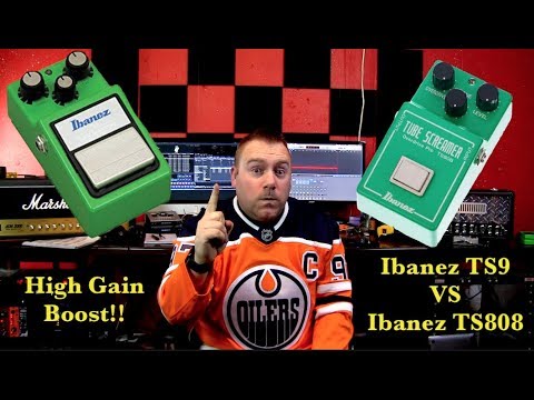 High Gain Boost! Ibanez TS9 vs Ibanez TS808