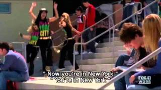 Glee Empire State Of Mind VIDEO (Lyrics)