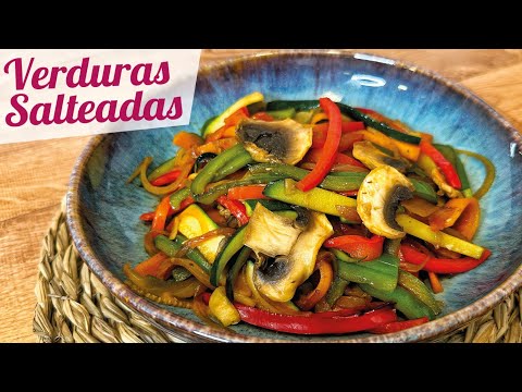 SALTEADO DE VERDURAS con salsa de soja 🥕🧅 Receta fácil
