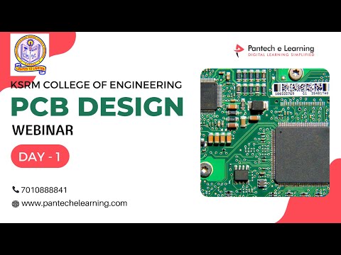PCB Design Day - 1 | KANDULA SREENIVASA REDDY MEMORIAL COLLEGE OF ENGINEERING |  #pantechelearning