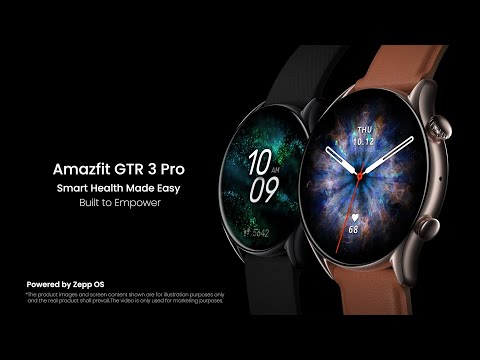 Išmanusis laikrodis Amazfit GTR 3 Pro, Juodos spalvos video