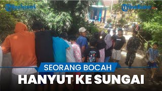 Seorang Bocah Hanyut di Sungai Cimalaka, Diduga karena Dikagetkan Temannya saat Bermain
