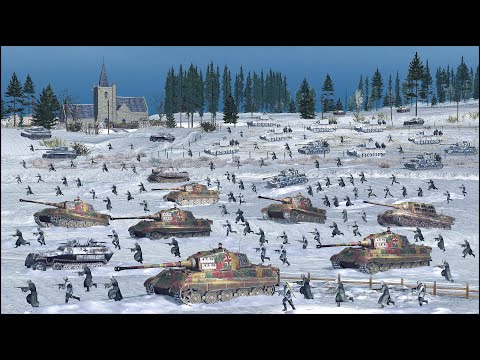 GERMAN LAST SUPRISE ASSAULT on WESTERN FRONT - ARDENNES OFFENSIVE - CINEMATIC FILM