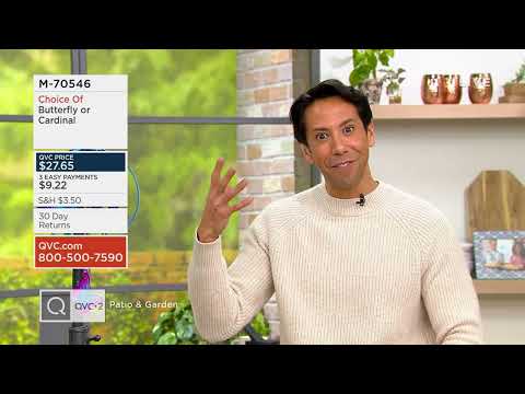 Compass Home Metal Animal Hanging Wind Spinner on QVC