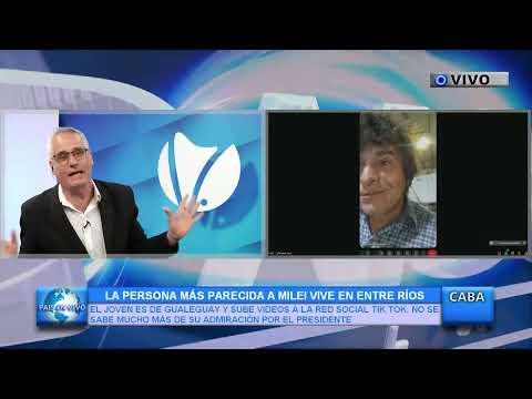 LA PERSONA MÁS PARECIDA A MILEI VIVE EN ENTRE RÍOS