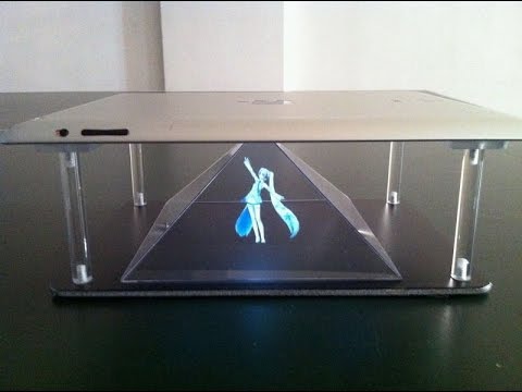 3D hologram iphone / Samsung  / smartphone or tablet ebay kit stand kit.