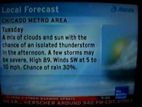O'Hare Airport IntelliStar - Severe Thunderstorm/Tornado Warning - 6/21/10 9:38PM CDT