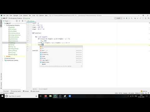 PYTHON Chessboard and Queens Algorithm - CSES Introductory Problems #15 | 8-queens Problem