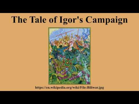 The Tale of Igor's Campaign