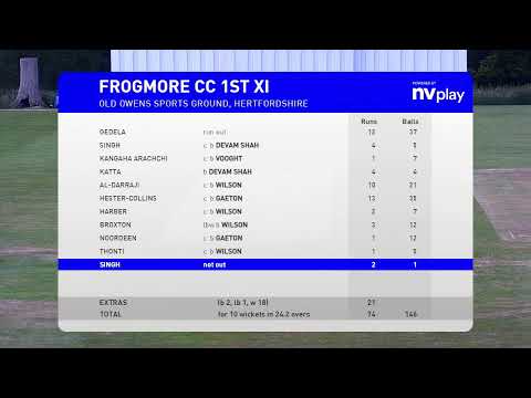 OLD OWENS  2ND X1  V   FROGMORE