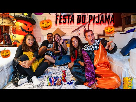 WE HAD A TERRIFYING HALLOWEEN SLEEPOVER PARTY! - SCARY!