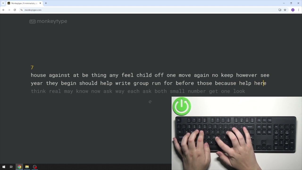 XIAOMI Wireless Keyboard and Mouse Combo Typing Test
