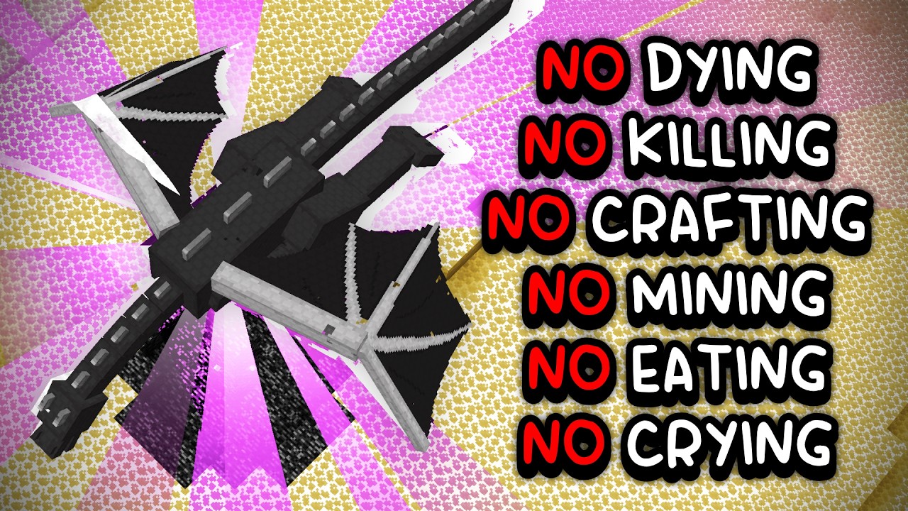 I Beat Minecraft without getting a SINGLE Advancement