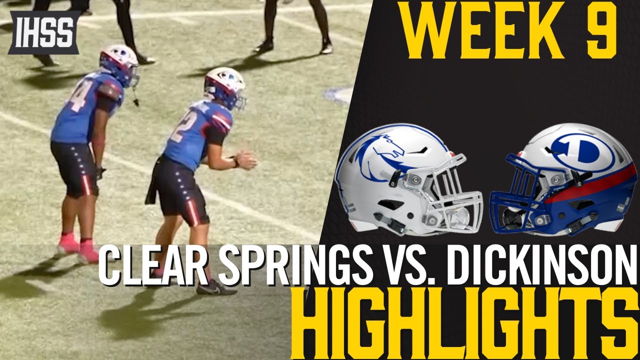 Dickinson Dominates Clear Springs 45-7 in 24-6A Showdown