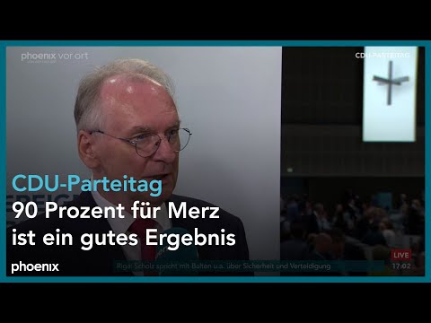 Interview mit Reiner Haseloff beim CDU-Parteitag am 06.05.24