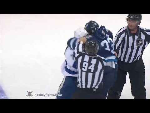Radko Gudas vs Dustin Byfuglien Oct 24, 2014