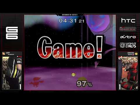 SSB Melee - Lucky v Darkatma | Lucky SD fall off stage and throws 100% win