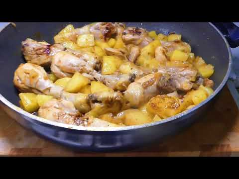 POLLO CON PATATE IN PADELLA I RICETTA VELOCE #22