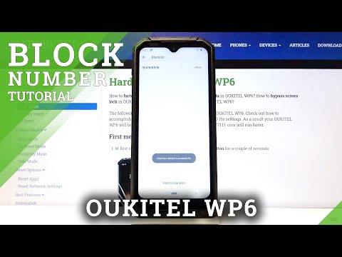 How to Block Number in OUKITEL WP6 – Create Blacklist