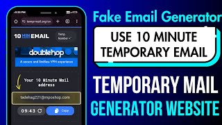 Temporary email generator | how to use 10 minute mail | 10 minute email account | use fake email