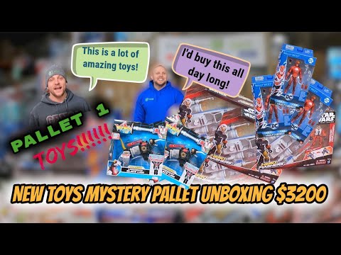 184 New Overstock Toys Mystery Liquidation Pallet Unboxing Boxes $3200 Retail Pallet 1