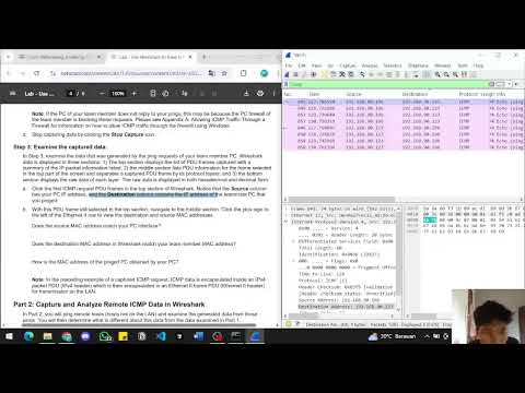 3.7.10 Lab - Use Wireshark to View Network Traffic
