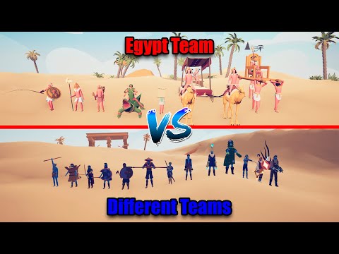 Egypt Team VS Every Teams! | Totally Accurate Battle Simulator