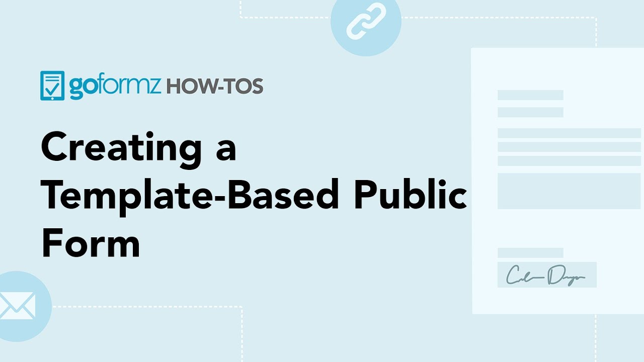 Creating a Template-Based Public Form
