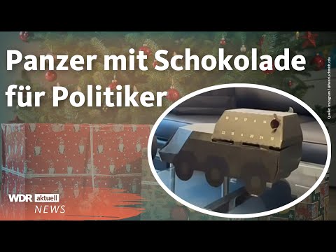 Rheinmetall verschickt Panzer-Adventskalender als Werbegeschenk | WDR Aktuelle Stunde