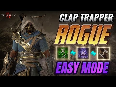 NEW BIG DAMAGE CLAP TRAPPER ROGUE BUILD|EASY MODE|-DIABLO 4