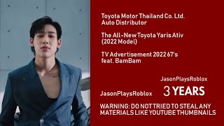 Download lagu [3 YEARS SPEC.] 2022 Toyota Yaris Ativ feat. BamBam Commercial Thailand (67 seconds) mp3