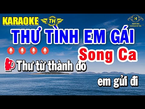Thư Tình Em Gái Karaoke Song Ca Nhạc Sống Dễ Hát 2024 | Trọng Hiếu