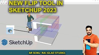 FLIP TOOL in SketchUp 2023 #sketchup #sketchuptutorial #sketchup3d